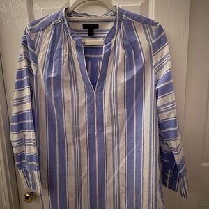 J. Crew Blue and White Striped Tunic